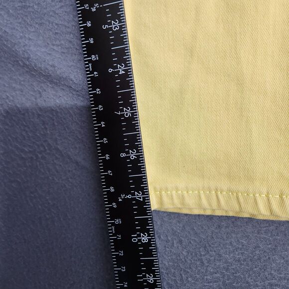 Seven7 Women 10 Yellow Utility Mid Rise Ankle Skinny Jeans - Picture 10 of 13